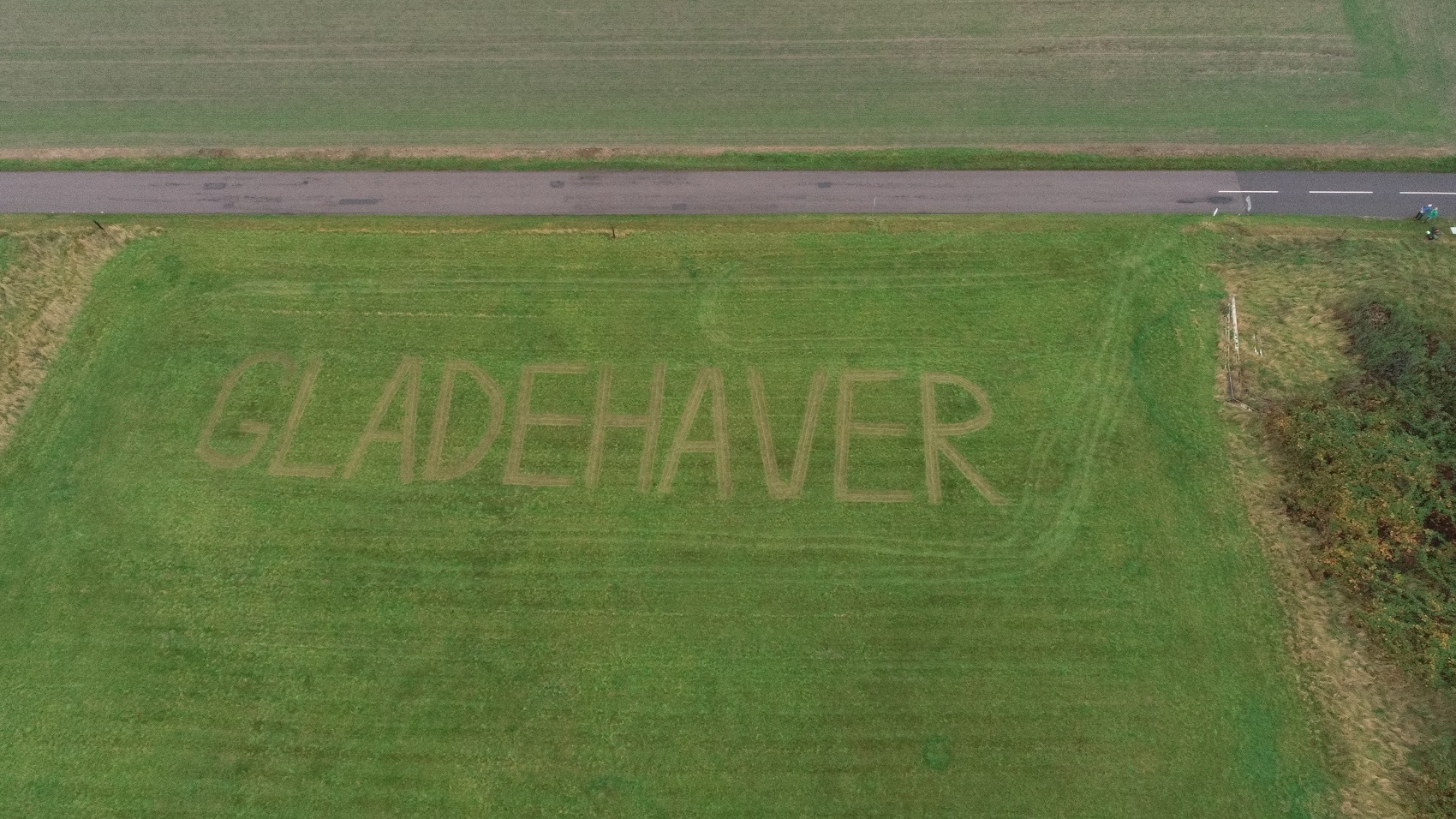 GladeHaver logo er slået i græs